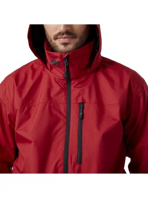 Helly Hansen Crew Hooded Jacket férfi esőkabát piros színben 4