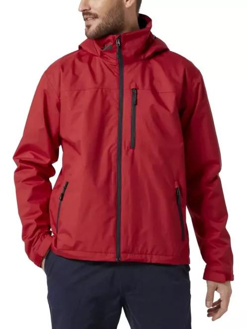 Helly Hansen Crew Hooded Jacket férfi vitorlás kabát piros színben 2