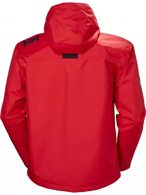 Helly Hansen Crew Hooded Jacket férfi vitorlás kabát piros színben 7