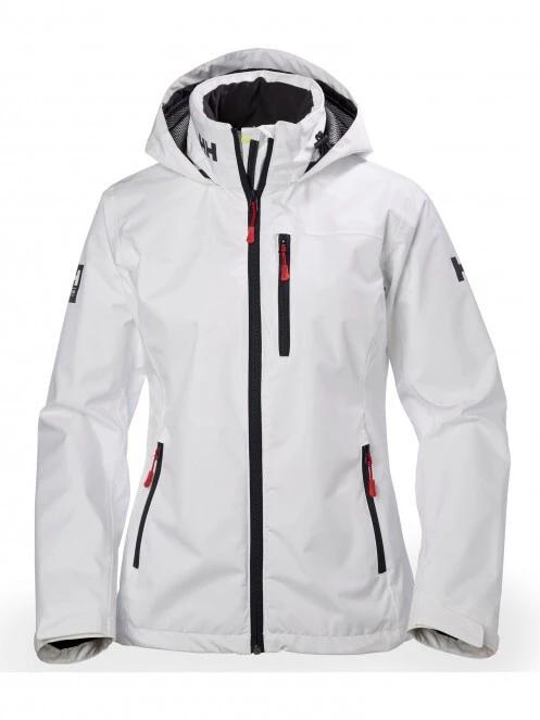 Helly Hansen W Crew Hooded Midlayer Jacket női vitorlás kabát fehér színben 2