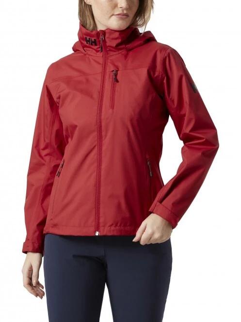 Helly Hansen W Crew Hooded Midlayer Jacket női vitorlás kabát piros színben 2