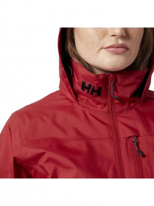 Helly Hansen W Crew Hooded Midlayer Jacket női vitorlás kabát piros színben 4