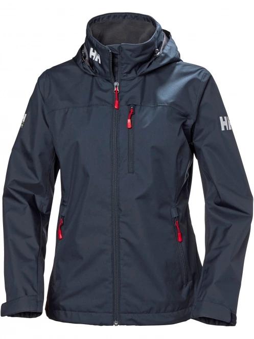 Helly Hansen W Crew Hooded Midlayer Jacket női vitorlás kabát sötétkék színben 2