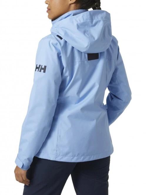 Helly Hansen W Crew Hooded Midlayer Jacket női vitorlás kabát világoskék színben 3