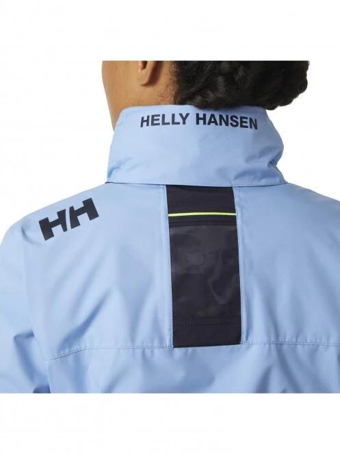 Helly Hansen W Crew Hooded Midlayer Jacket női vitorlás kabát világoskék színben 5