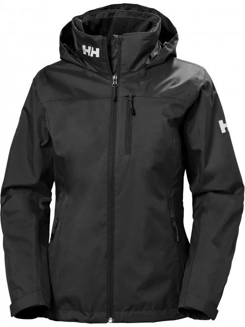 Helly Hansen W Crew Hooded Midlayer Jacket női vitorlás kabát fekete színben 2