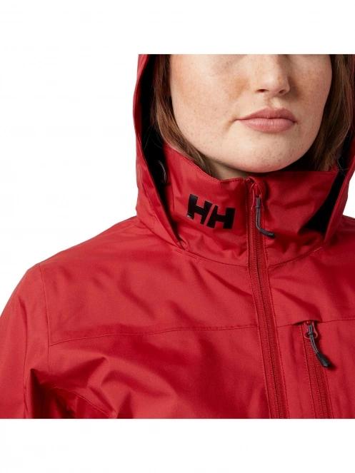 Helly Hansen W Crew Hooded Midlayer Jacket női utcai kabát piros színben 4