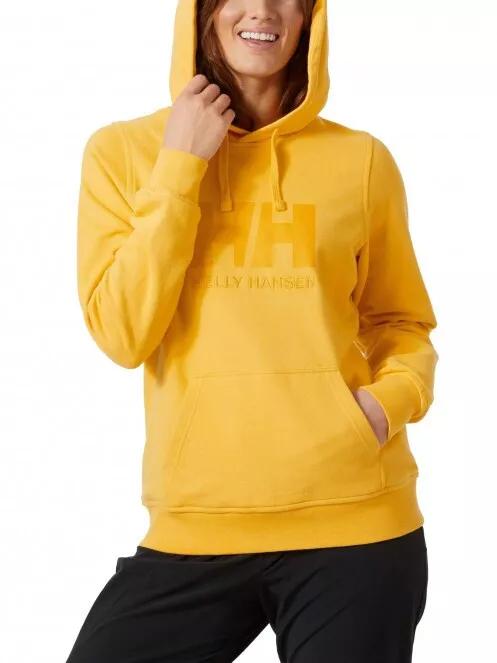 Helly Hansen W Hh Logo Hoodie női kapucnis pulóver sárga színben 2