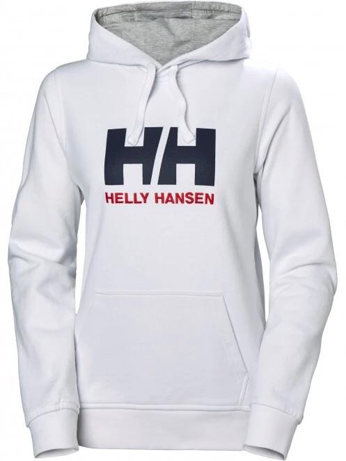 Helly Hansen W Hh Logo Hoodie női kapucnis pulóver fehér színben 2