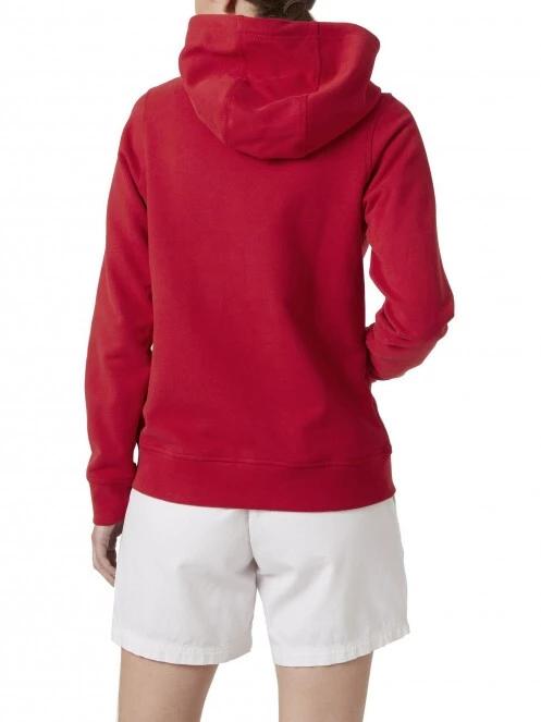 Helly Hansen W Hh Logo Hoodie női kapucnis pulóver piros színben 3
