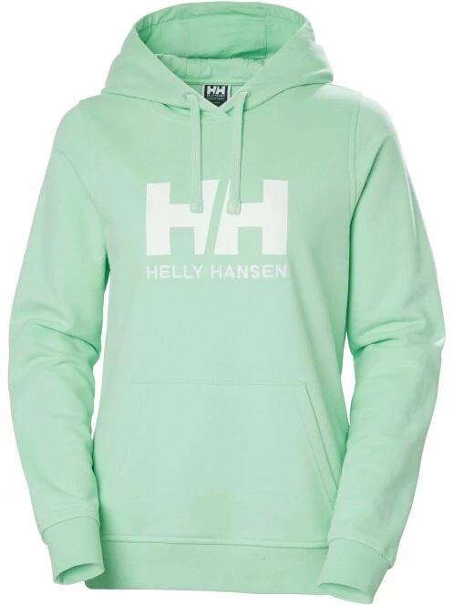 Helly Hansen W Hh Logo Hoodie női kapucnis pulóver zöld színben 4