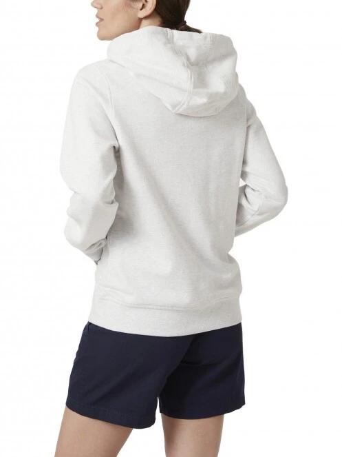 Helly Hansen W Hh Logo Hoodie női kapucnis pulóver fehér színben 3