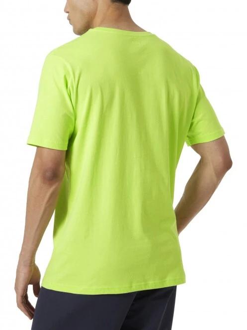 Helly Hansen Hh Logo T-Shirt férfi rövid ujjú póló zöld színben 3