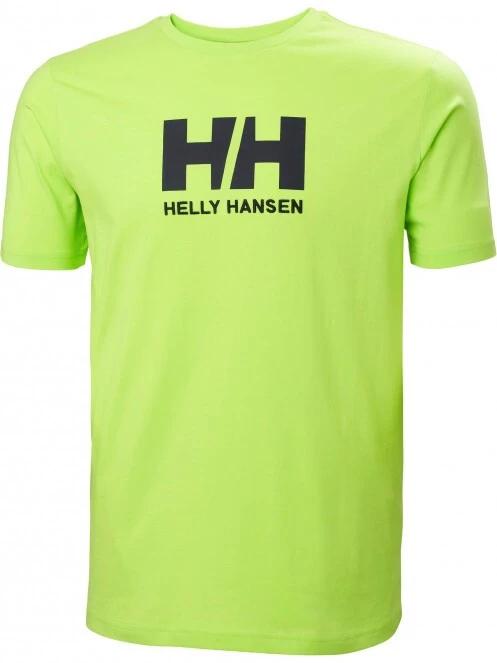 Helly Hansen Hh Logo T-Shirt férfi rövid ujjú póló zöld színben 6