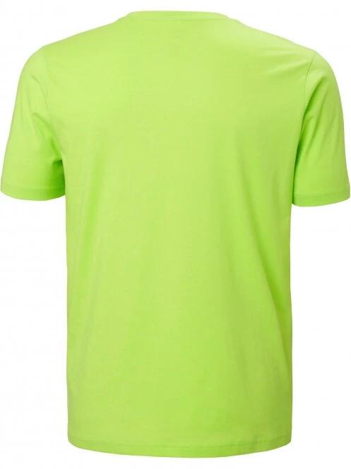 Helly Hansen Hh Logo T-Shirt férfi rövid ujjú póló zöld színben 7