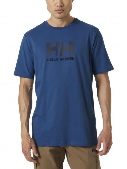 Helly Hansen Hh Logo T-Shirt férfi rövid ujjú póló kék színben 2