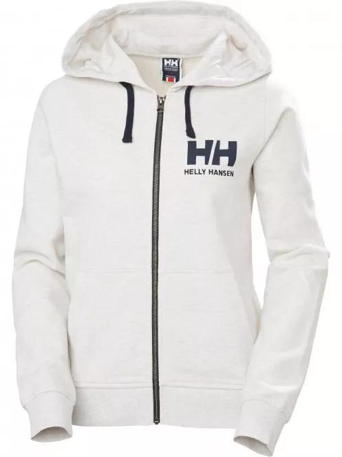 Helly Hansen W Hh Logo Full Zip Hoodie női kapucnis pulóver fehér színben 4