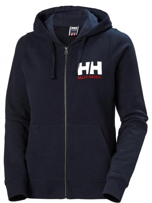 Helly Hansen W Hh Logo Full Zip Hoodie női kapucnis pulóver sötétkék színben 2