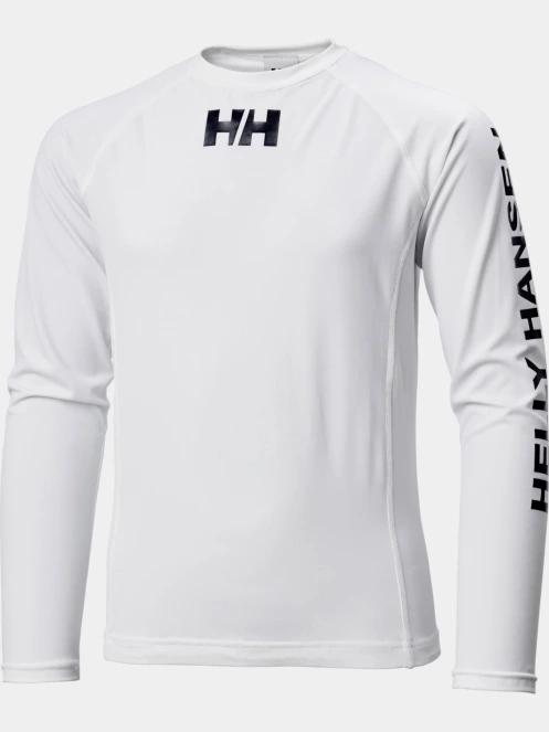 Helly Hansen Jr Waterwear Rashguard hosszú ujjú lycra fehér színben 2