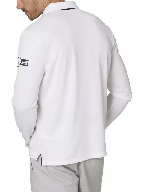 Helly Hansen Skagen Quickdry Rugger férfi hosszú ujjú galléros póló fehér színben 3