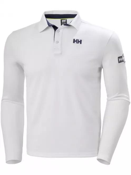 Helly Hansen Skagen Quickdry Rugger férfi hosszú ujjú galléros póló fehér színben 4