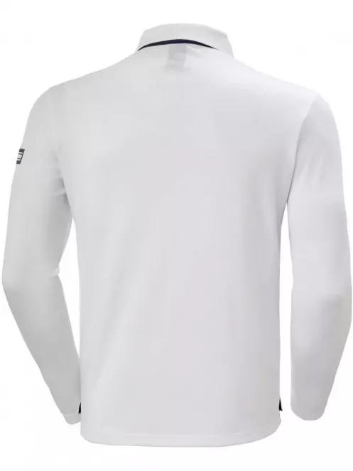 Helly Hansen Skagen Quickdry Rugger férfi hosszú ujjú galléros póló fehér színben 5