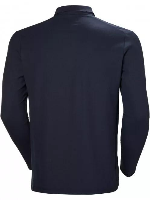 Helly Hansen Crewline Ls Polo férfi galléros póló sötétkék színben 3