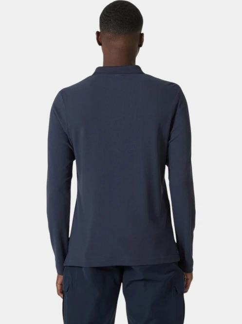 Helly Hansen Crewline Ls Polo férfi hosszú ujjú póló sötétkék színben 3