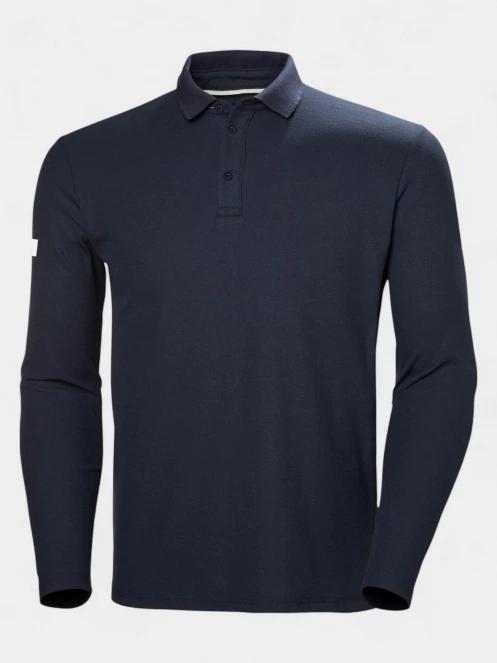 Helly Hansen Crewline Ls Polo férfi hosszú ujjú póló sötétkék színben 6