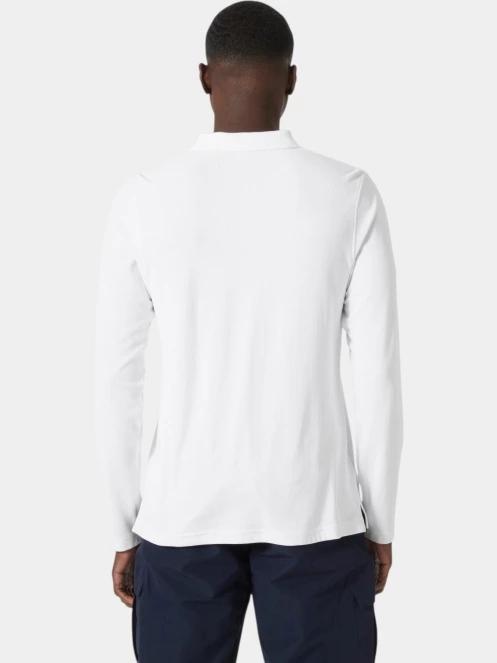 Helly Hansen Crewline Ls Polo férfi hosszú ujjú galléros póló fehér színben 3