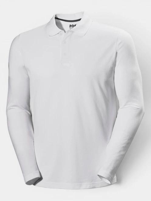 Helly Hansen Crewline Ls Polo férfi hosszú ujjú galléros póló fehér színben 2