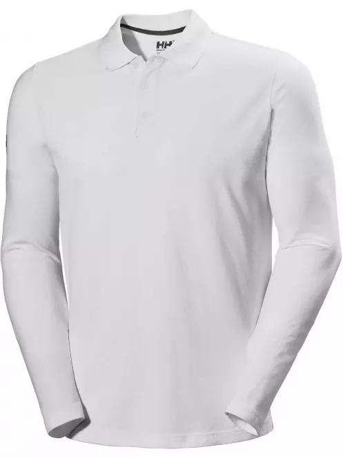 Helly Hansen Crewline Ls Polo férfi hosszú ujjú galléros póló fehér színben 2