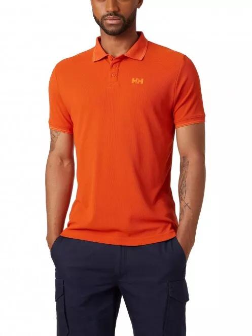 Helly Hansen Kos Polo férfi galléros póló narancssárga színben 2