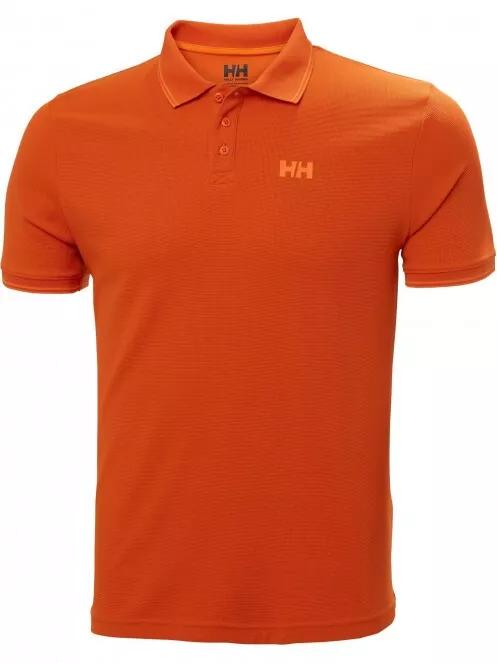 Helly Hansen Kos Polo férfi galléros póló narancssárga színben 4