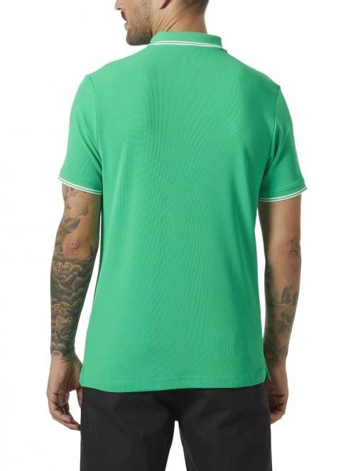 Helly Hansen Kos Polo férfi galléros póló zöld színben 3