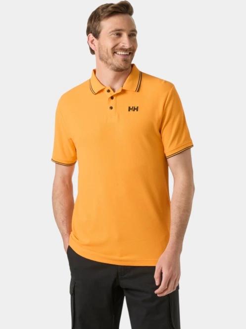 Helly Hansen Kos Polo férfi galléros póló narancssárga színben 2