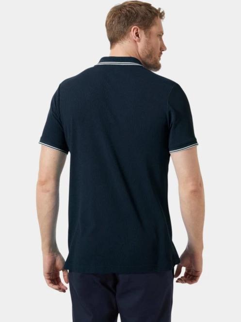 Helly Hansen Kos Polo férfi galléros póló sötétkék színben 3