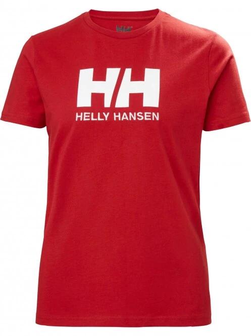 Helly Hansen W Hh Logo T-Shirt női rövid ujjú póló piros színben 4