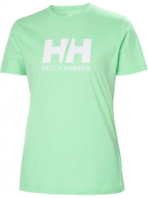 Helly Hansen W Hh Logo T-Shirt női rövid ujjú póló zöld színben 4