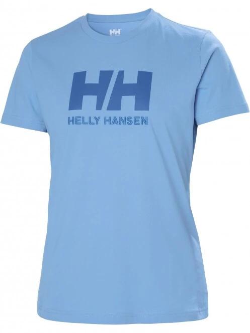 Helly Hansen W Hh Logo T-Shirt női rövid ujjú póló világoskék színben 4