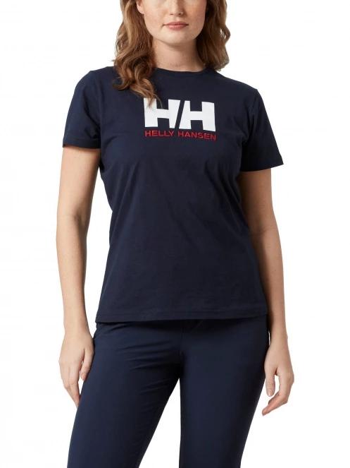 Helly Hansen W Hh Logo T-Shirt női rövid ujjú póló sötétkék színben 2