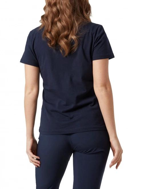 Helly Hansen W Hh Logo T-Shirt női rövid ujjú póló sötétkék színben 3