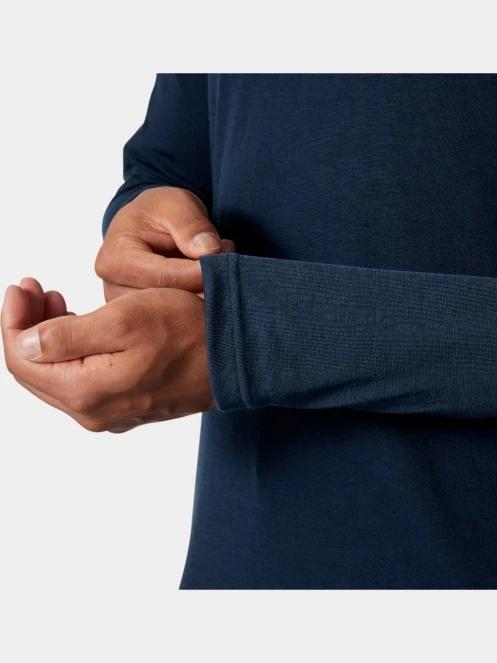 Helly Hansen Hp 1/2 Zip Pullover 2.0 férfi polár pulóver sötétkék színben 5