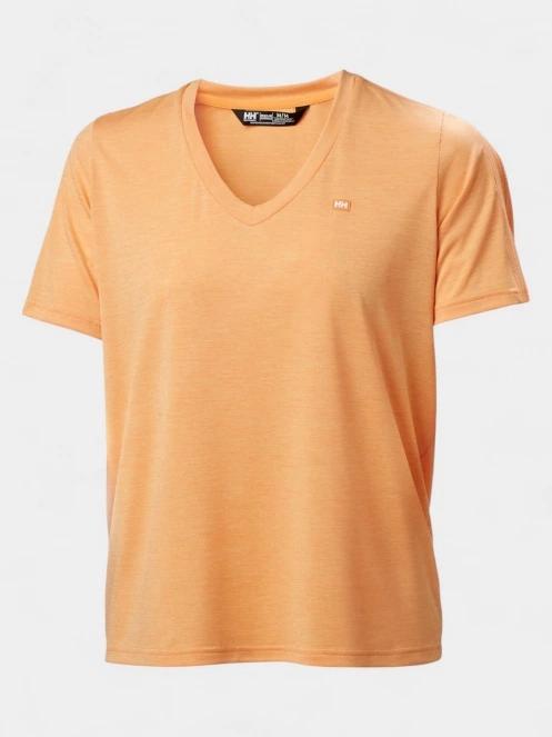 Helly Hansen W Salt Breeze V-Neck női rövid ujjú sport póló narancssárga színben 5