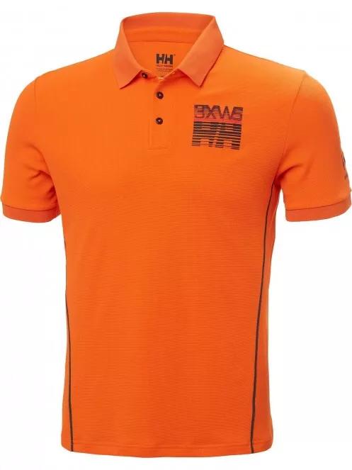 Helly Hansen Hp Racing Polo férfi galléros póló narancssárga színben 2