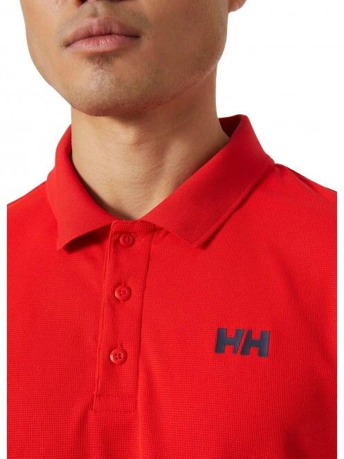 Helly Hansen Ocean Polo férfi galléros póló piros színben 4