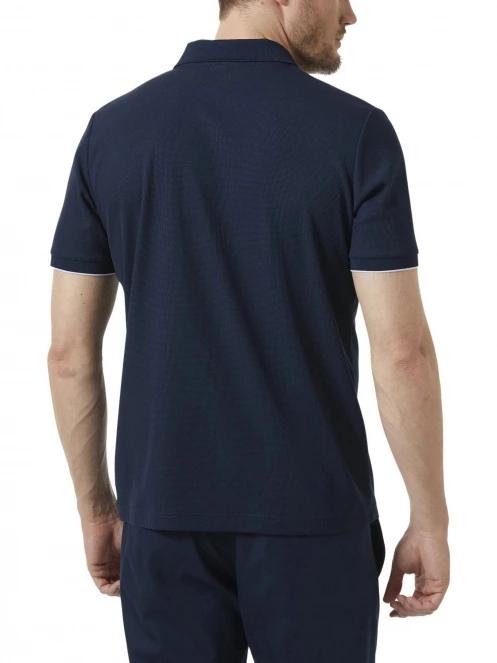 Helly Hansen Ocean Polo férfi galléros póló sötétkék színben 3