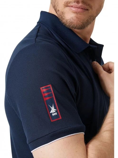 Helly Hansen Ocean Polo férfi galléros póló sötétkék színben 5