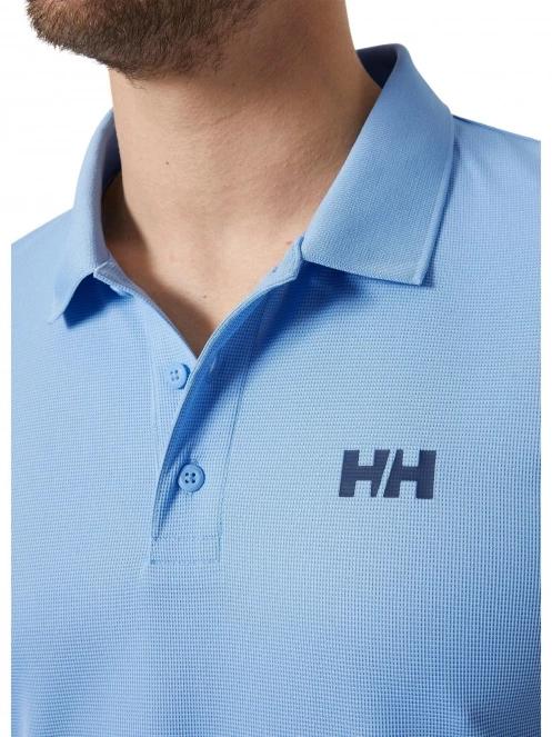 Helly Hansen Ocean Polo férfi galléros póló világoskék színben 4