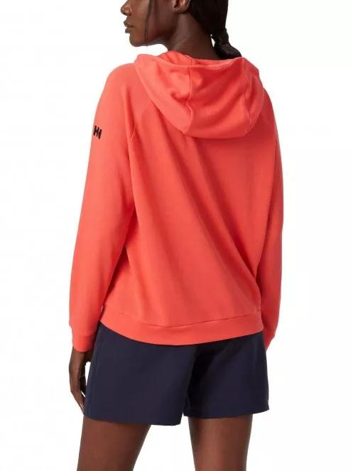 Helly Hansen W Inshore Hoodie női kapucnis pulóver piros színben 3